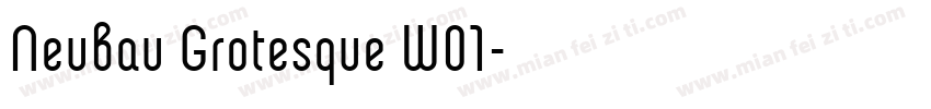 Neubau Grotesque W01字体转换